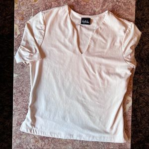 Y2K Cream Spandex Top